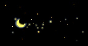 闪耀夜晚星光闪闪flash动画